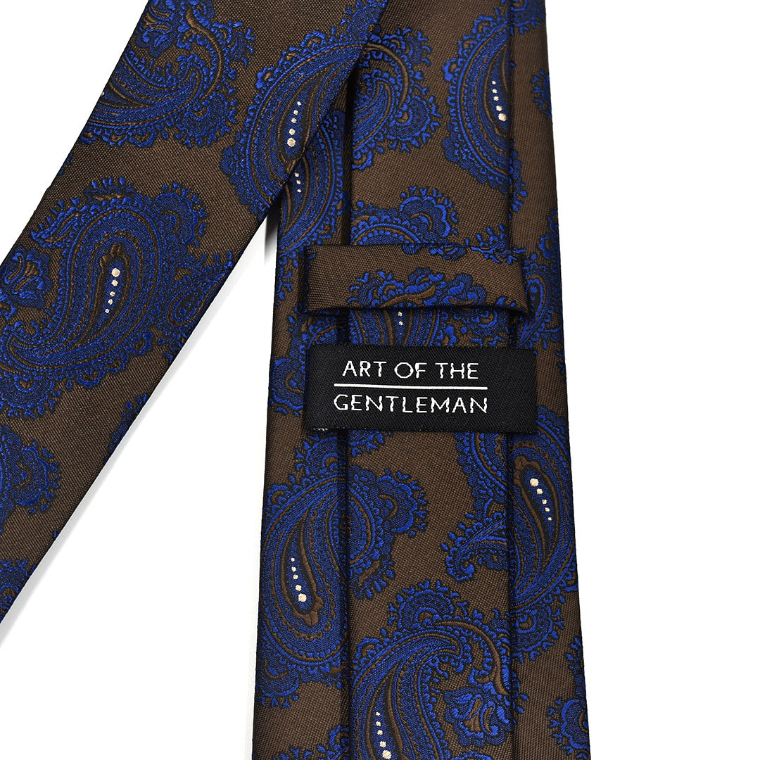 Regal Brown Paisley Tie