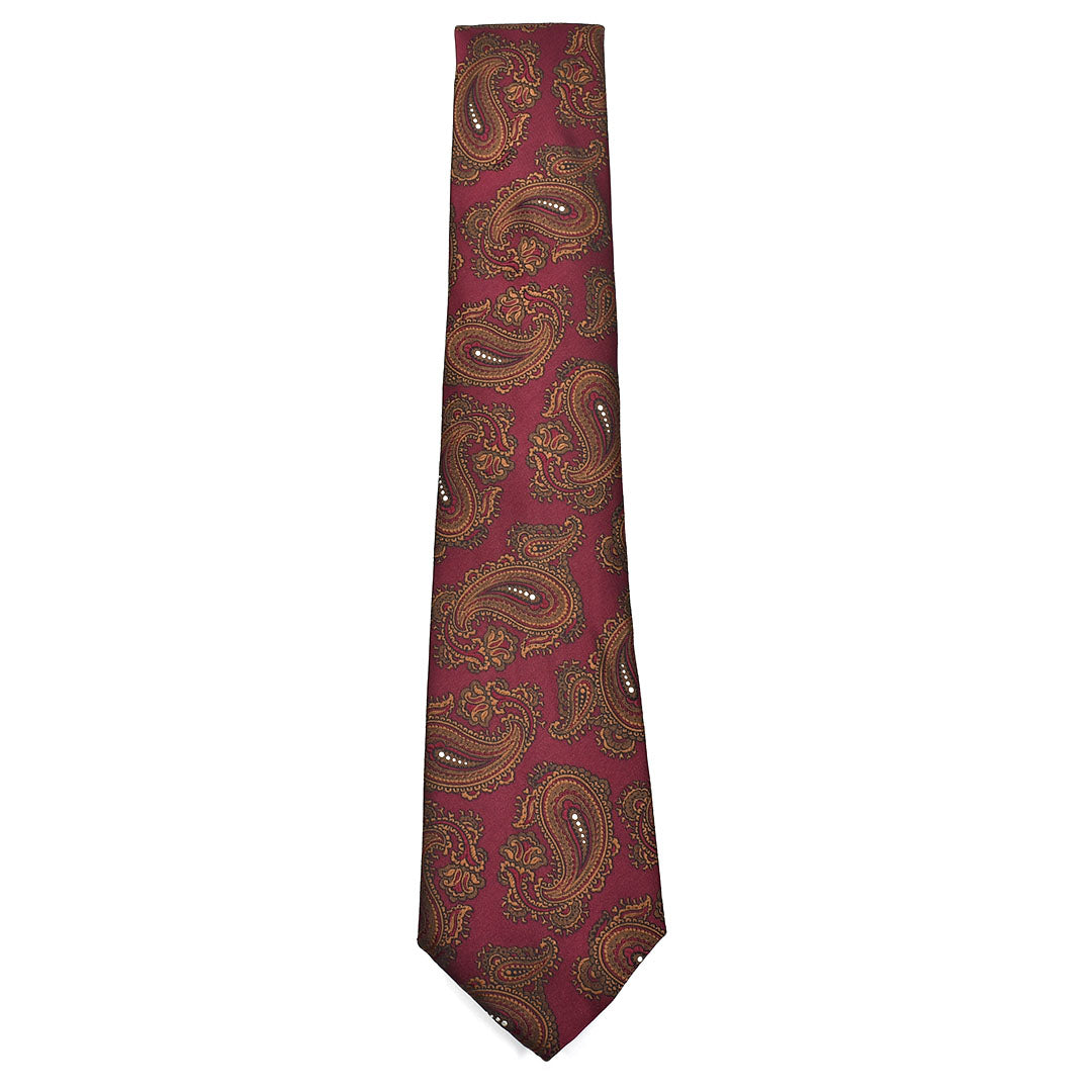 Regal Maroon Paisley Tie