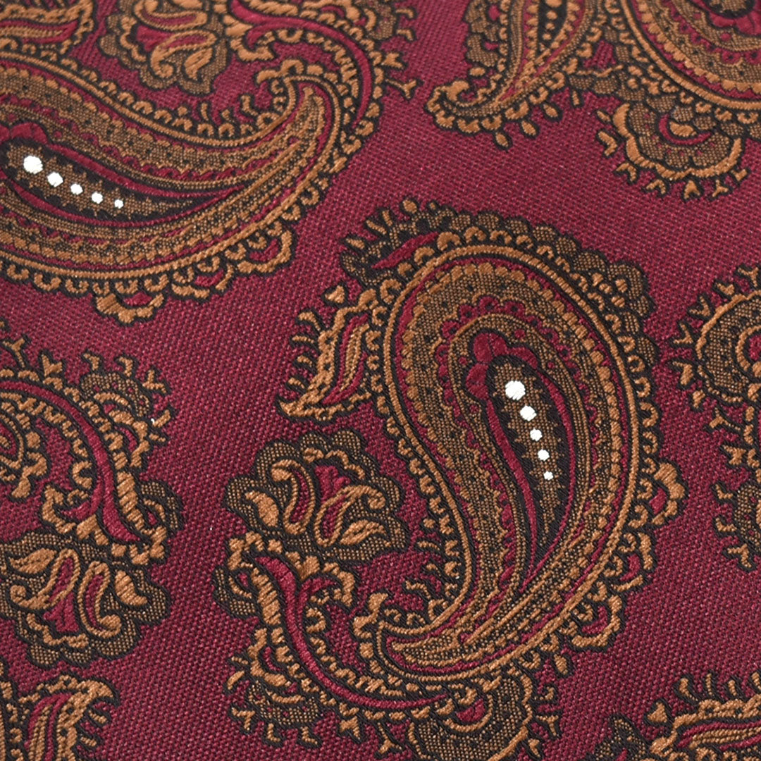 Regal Maroon Paisley Tie