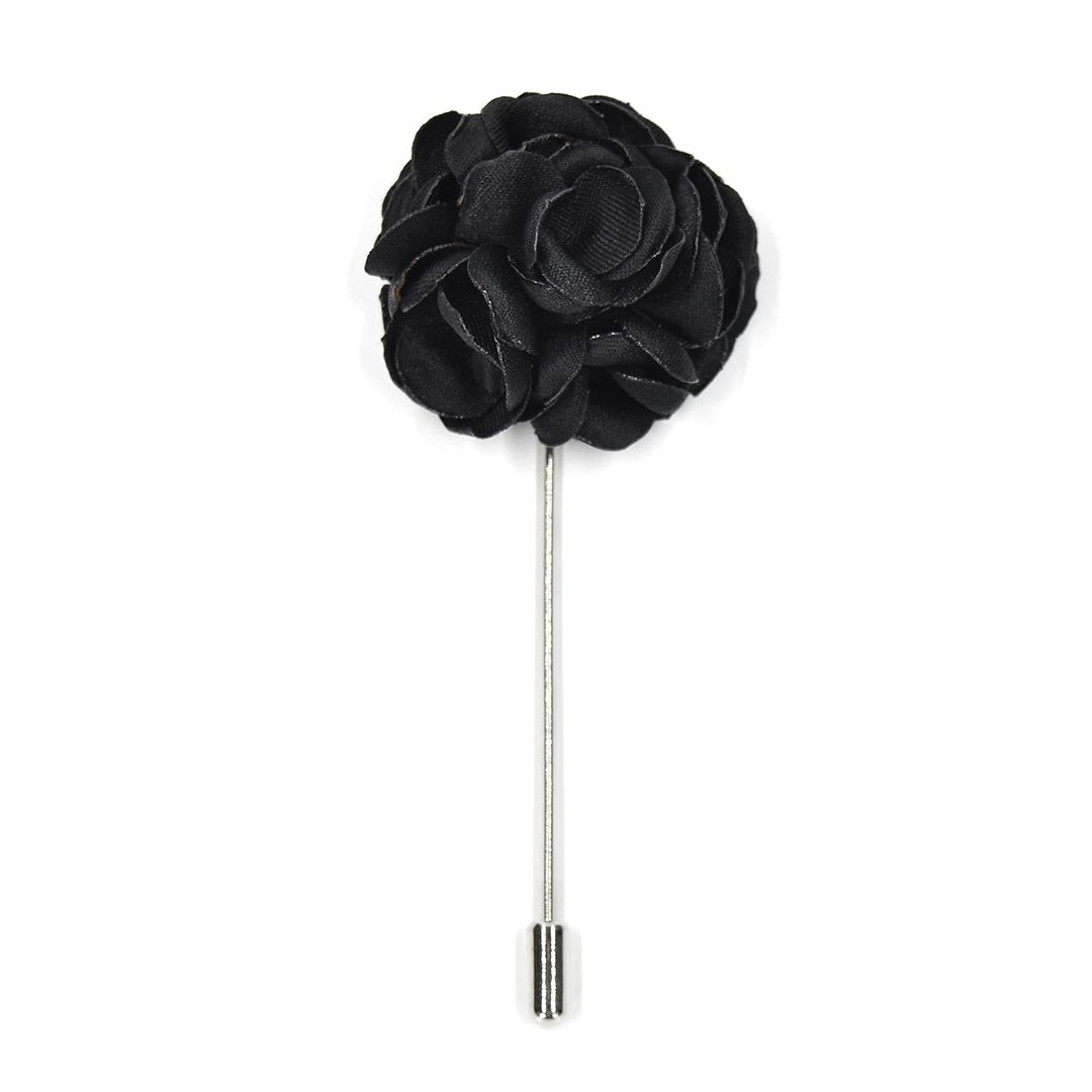 Lapel Pin - Rose Black