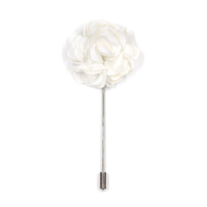 Lapel Pin - Rose White