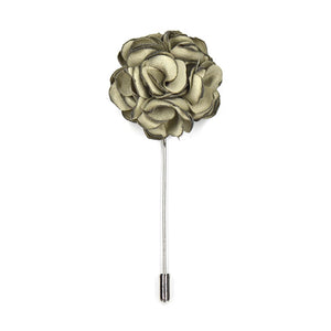 rose sage green lapel pin