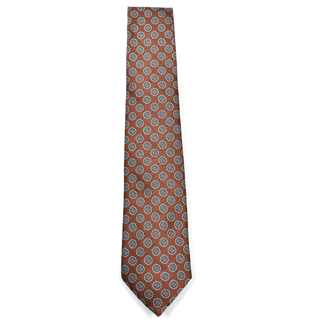 Royal Brown Dots Tie