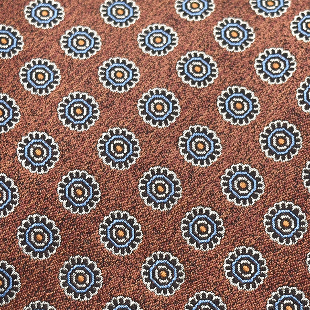 Royal Brown Dots Tie