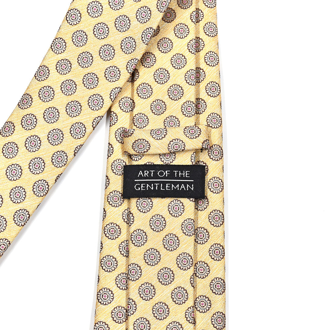 Royal Butter Yellow Dots Tie