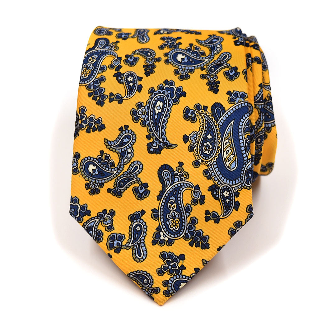 Royal Paisley Golden Yellow Tie