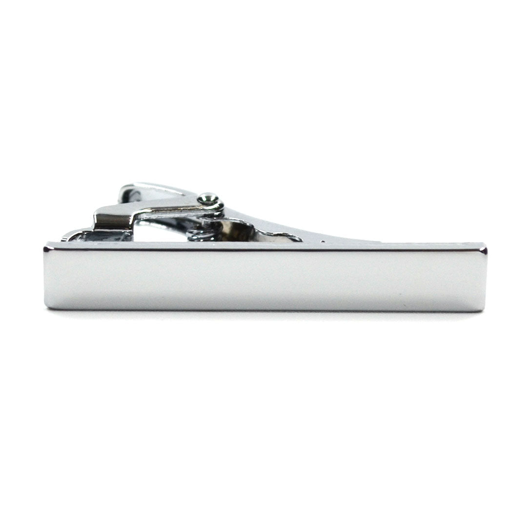 Silver Tie Bar over white background