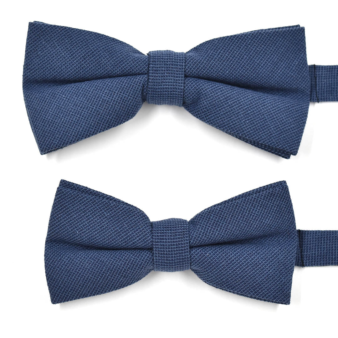 Solid Marine Navy Pre Tied Bow Tie
