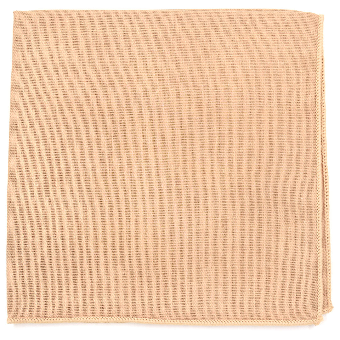 Solid Tan Beige Pocket Square