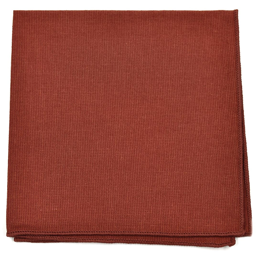Solid Cinnamon Pocket Square