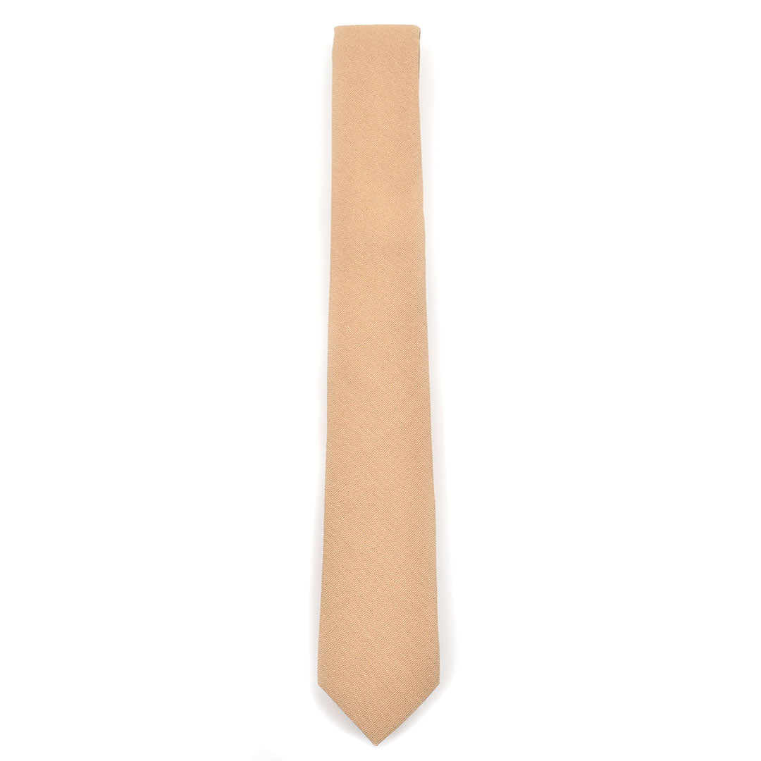Solid Tan Beige Tie