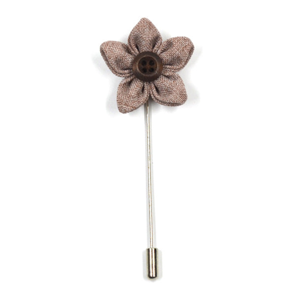 Wildflower Teak Lapel Pin