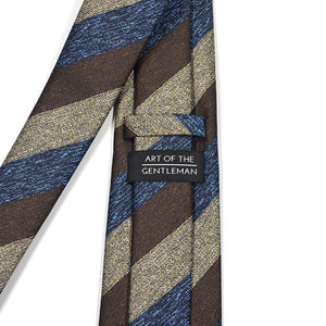 Triple Stripe Earth Metals Tie