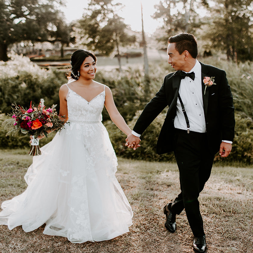 wedding bride and groom