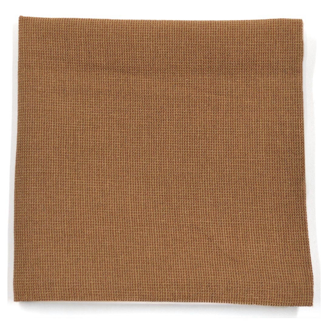 Light brown pocket square on a white background.