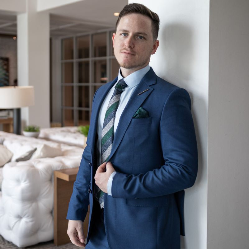 Triple Stripe Liquid Metals Tie