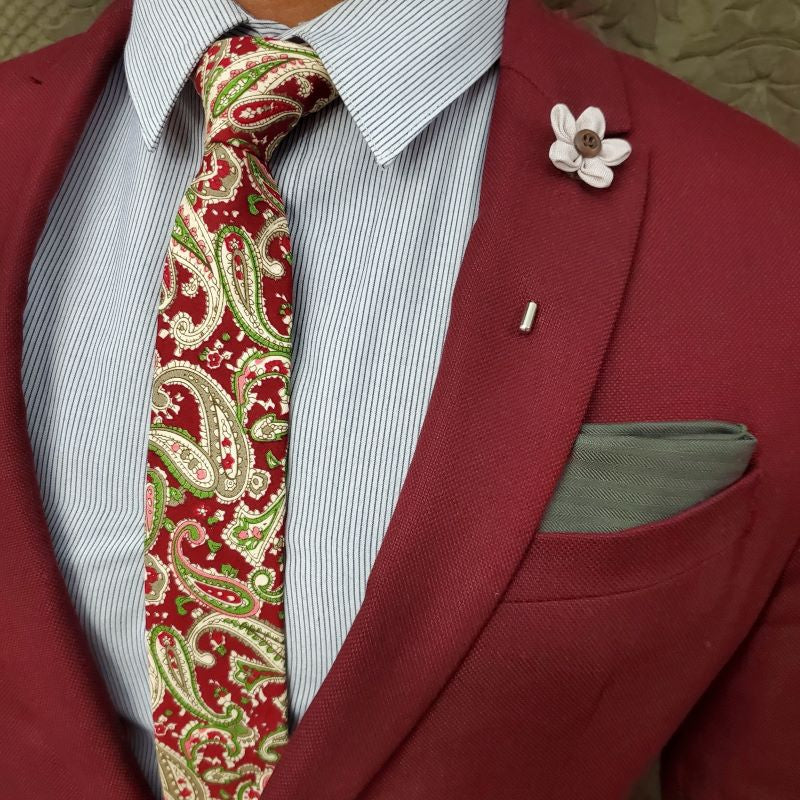 Solid Olive Pocket Square