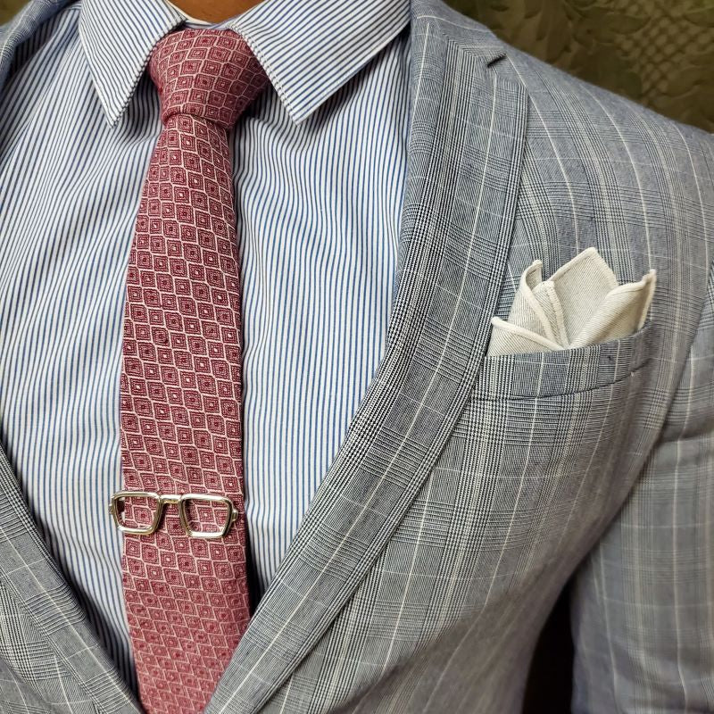Cloud Grey Pocket Square