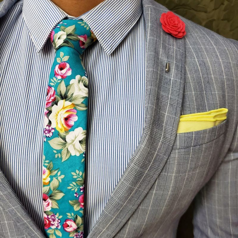 Lapel Pin - Floral Pink