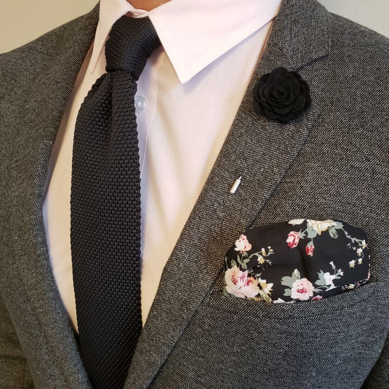 Knitted Slate Tie
