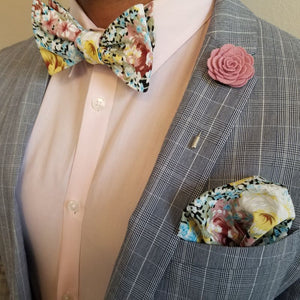 Lapel Pin - Floral Blush