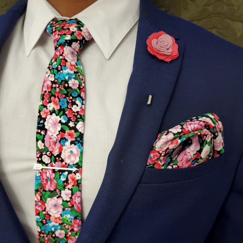 Floral Cotton Candy Pocket Square