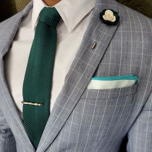 Knitted Emerald Tie Set