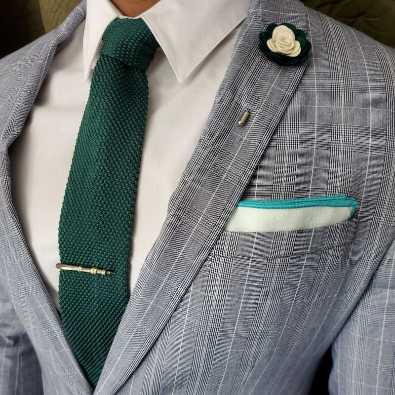 Knitted Emerald Tie