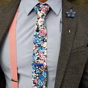 Solid Pink Suspenders