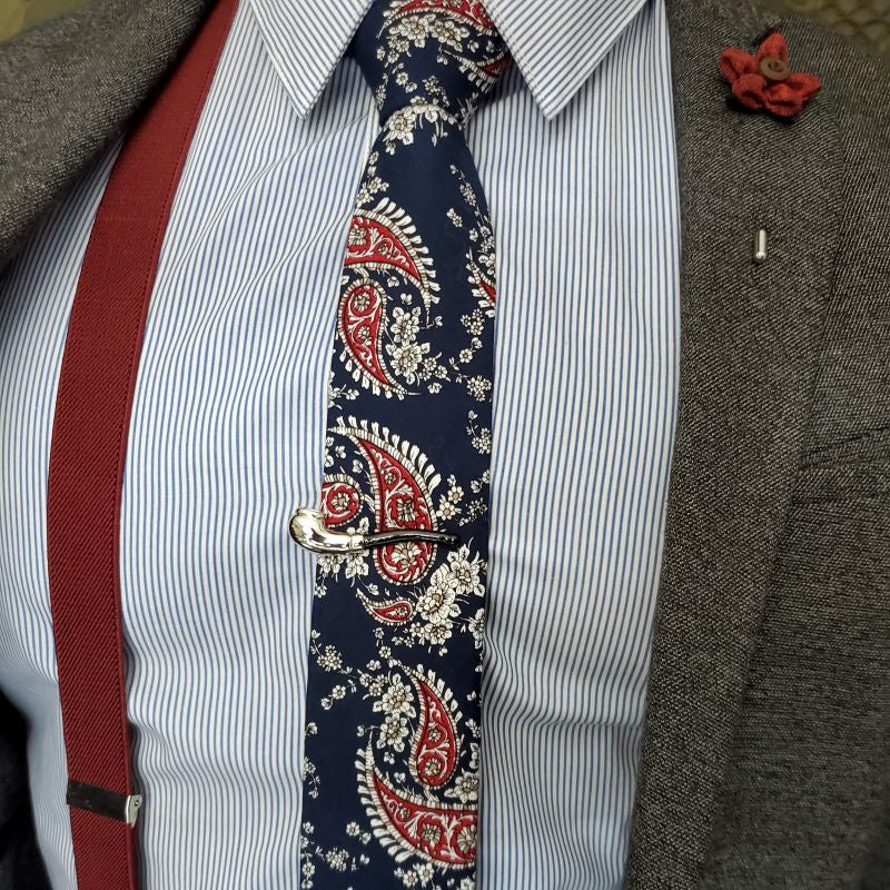 Paisley Navy Tie