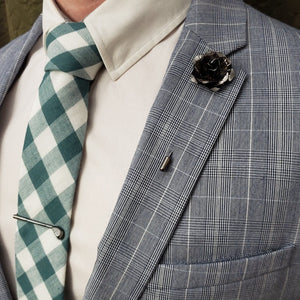 Lapel Pin - Floral Gun Metal