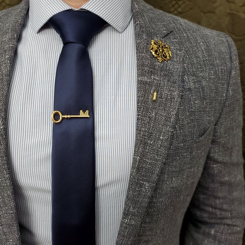Key Gold Tie Bar
