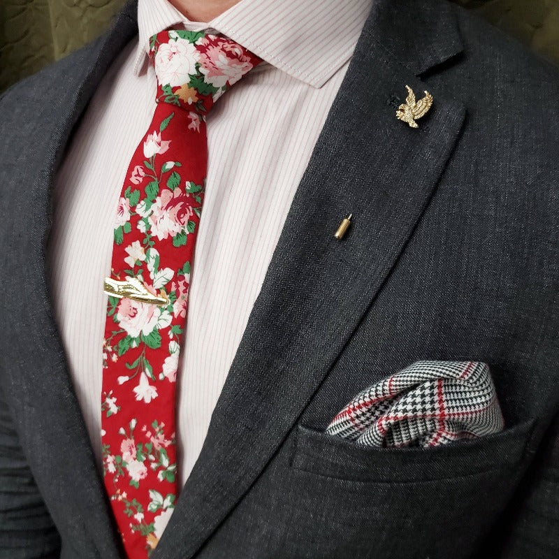 Houndstooth Black and White Pocket Square