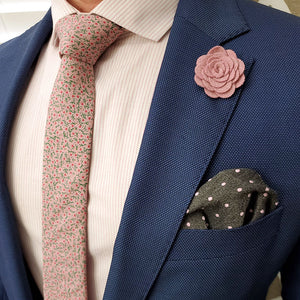 Floral Strawberry Fields Tie Set