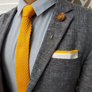 Yellow Border Pocket Square