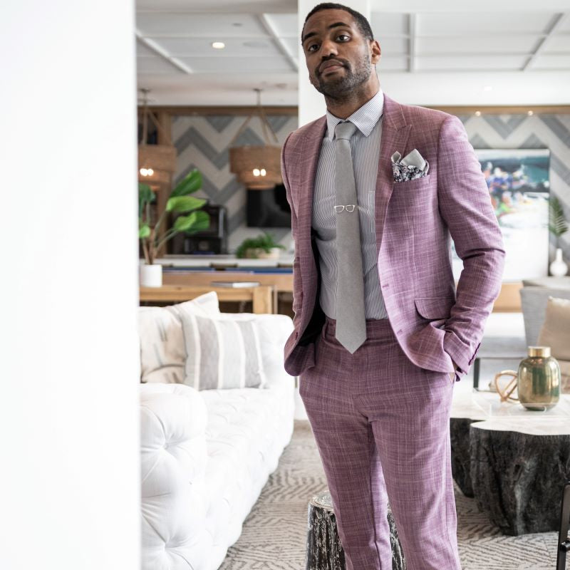 Microsuede Light Grey Tie