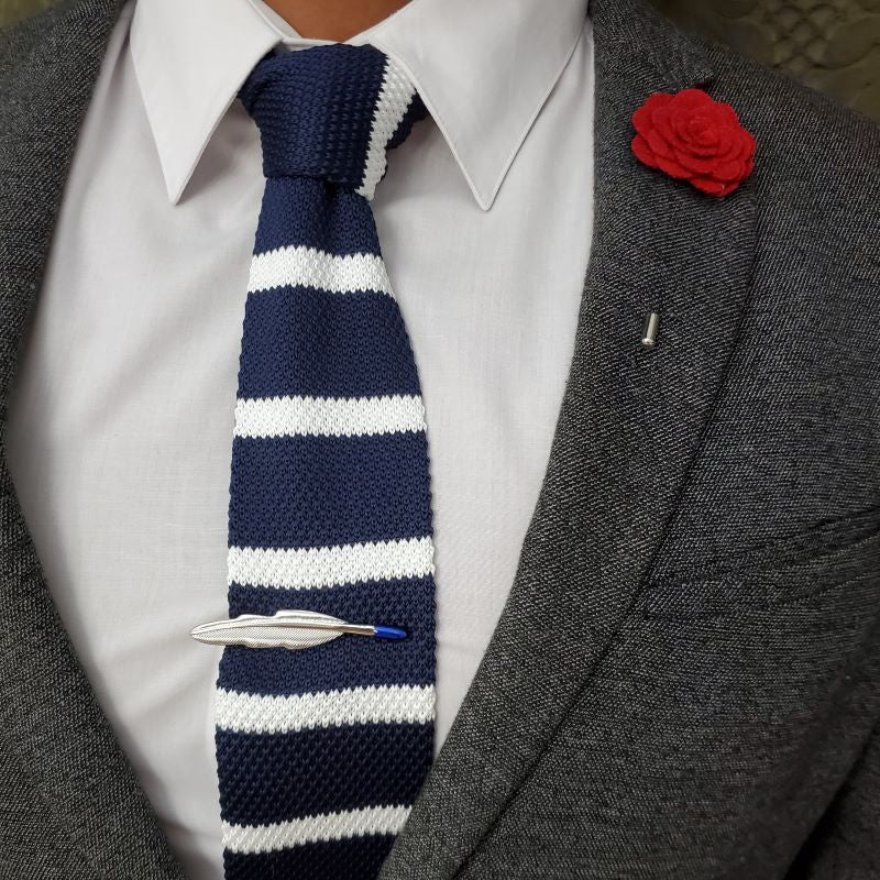 Dipped Feather Tie Bar