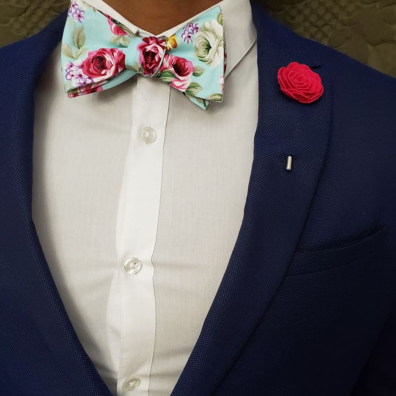Floral Trade Wind Self Tie Bow Tie