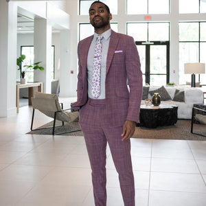 purple tie bar