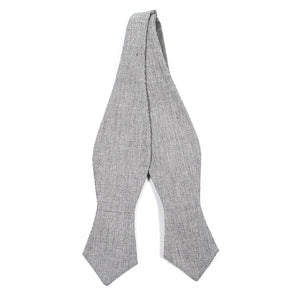 Fossil Grey Self Tie Bow Tie