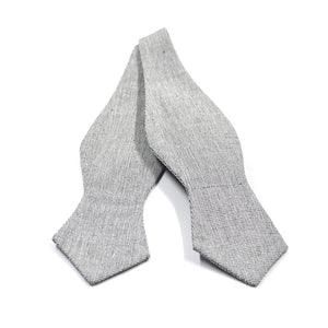 Fossil Grey Self Tie Bow Tie