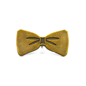 bronze bow tie lapel pin