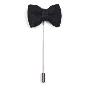 Lapel Pin - Bow Tie Jet Black