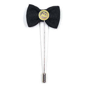Lapel Pin - Bow Tie Jet Black