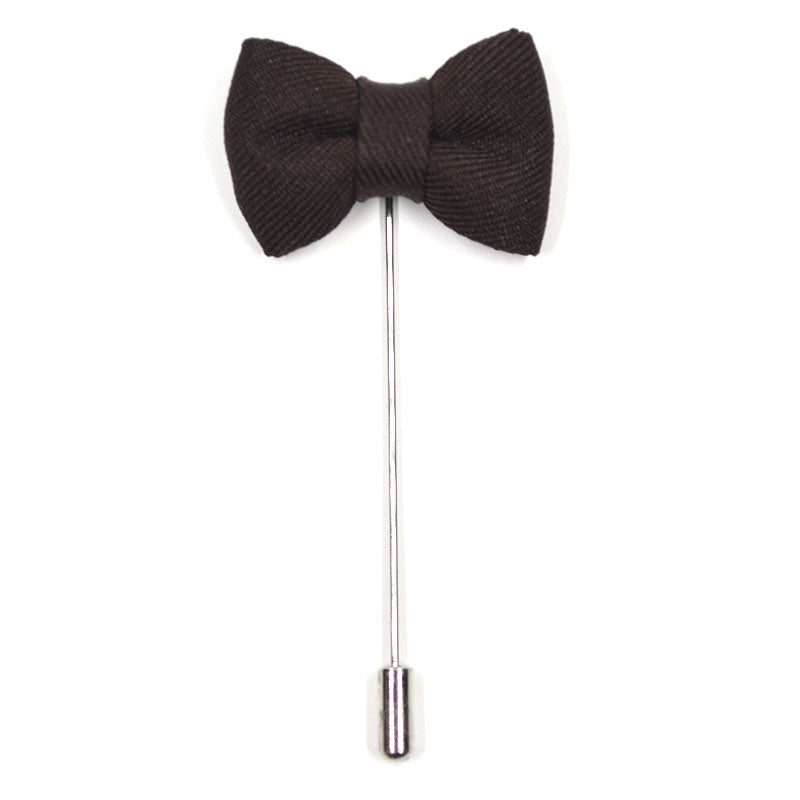 Lapel Pin - Bow Tie Brown