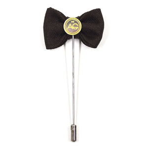 Lapel Pin - Bow Tie Brown