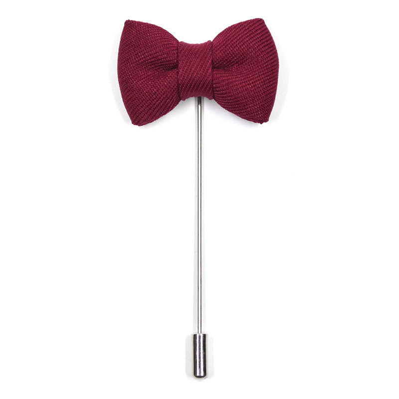 Lapel Pin - Bow Tie Burgundy