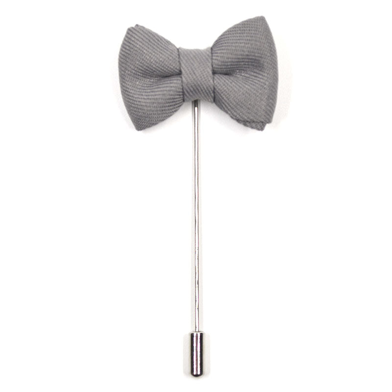 Lapel Pin - Bow Tie Grey