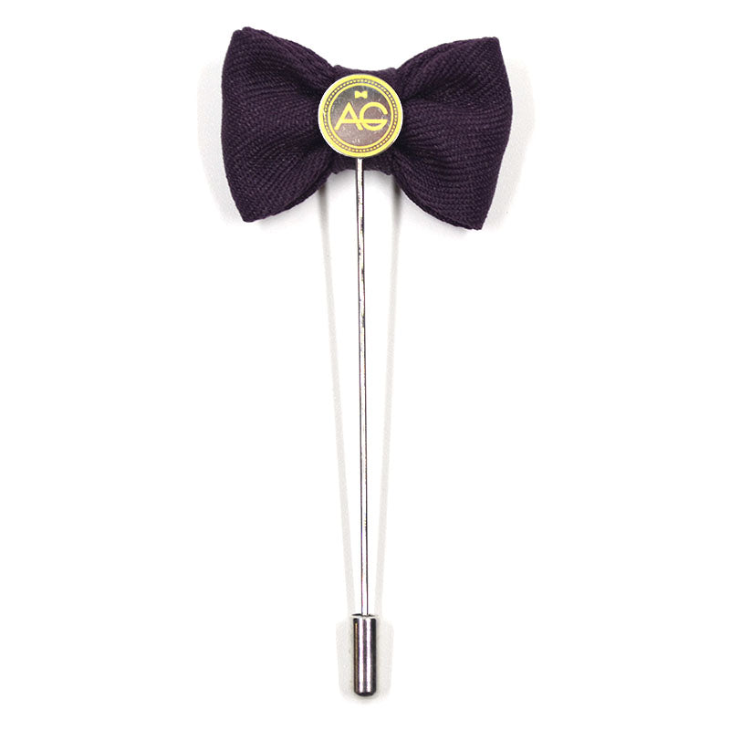 Lapel Pin - Bow Tie Purple