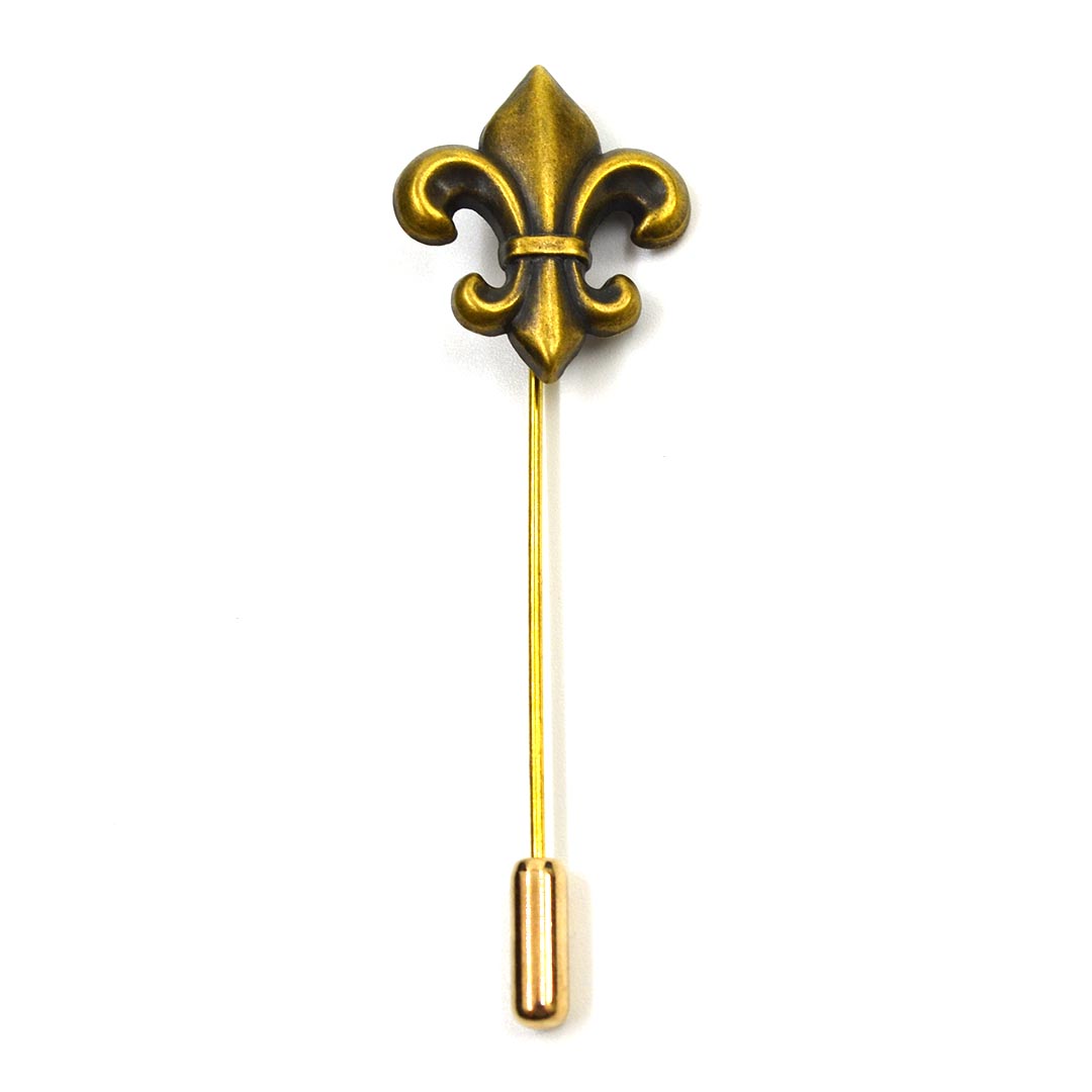 Fleur-De-Lis Bronze Lapel Pin